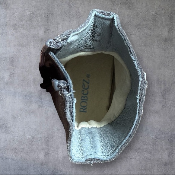 Robeez Mini Shoez Clementine Leather Upper Boots - New In Box - Picture 9 of 11